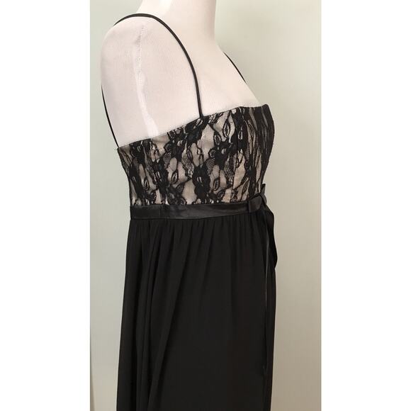 Cache Lace Babydoll Dress Y2K whimsigoth size 4 black knee length evening - Picture 3 of 7